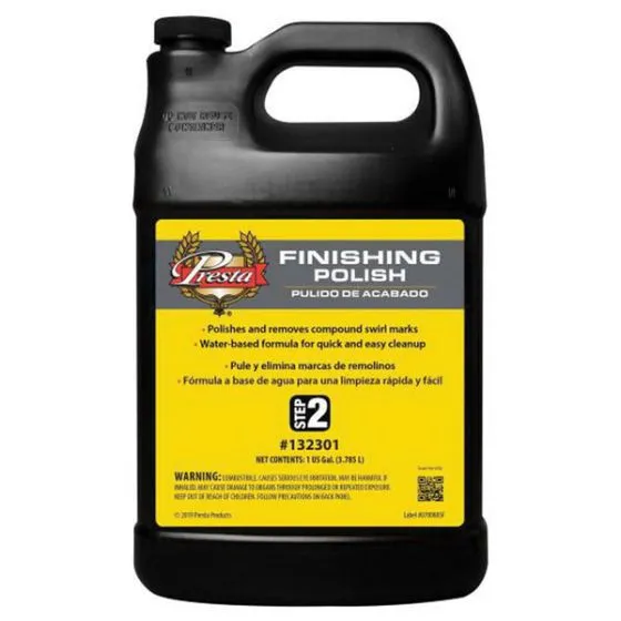Presta 132301 Finishing Polish, 1 gal Can, Light Gray