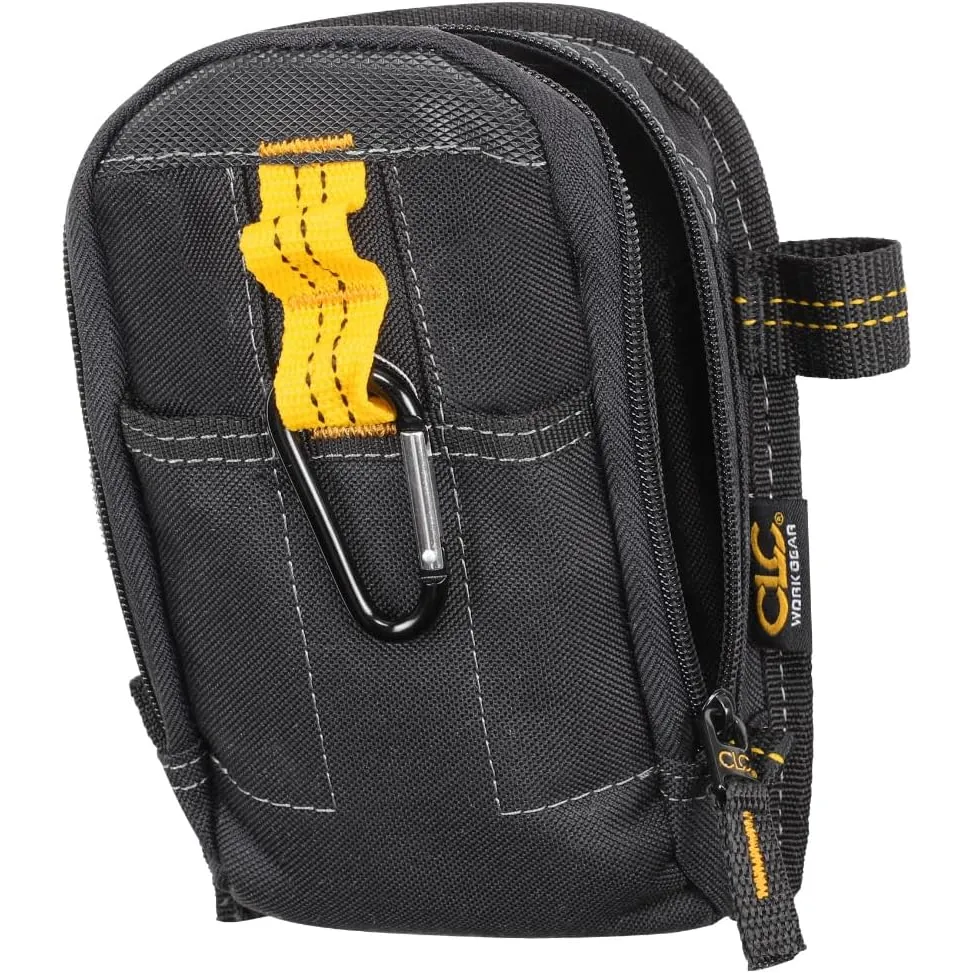 CLC Custom Leathercraft 1504 Multi-Purpose Carry-All Tool Pouch, 9-Pocket,Black,Small