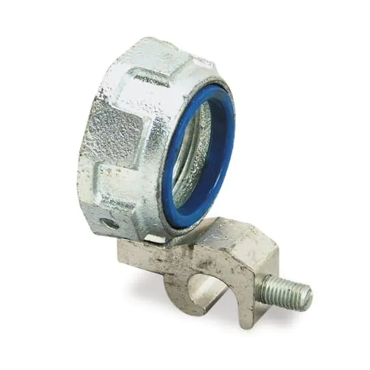 3879 T&B Insulated Threaded Grounding Bushing With Aluminum Lug, 4 in Trade, 14 AWG Wire Min, 4 AWG Wire Max, 5.328 in Dia, Malleable Iron