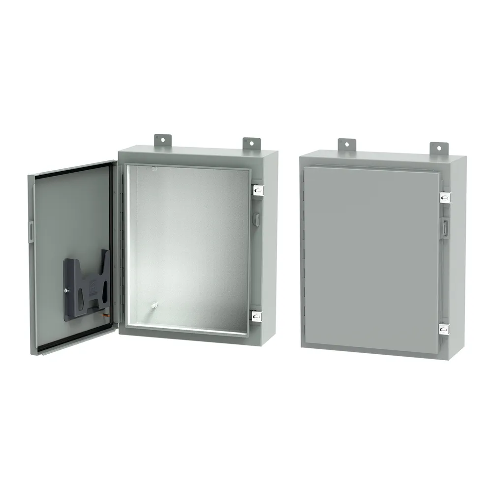 A241208LP A12 Medium Enclosure, 24 in L x 12 in W x 8 in D, NEMA 12/IP65 NEMA Rating, Steel