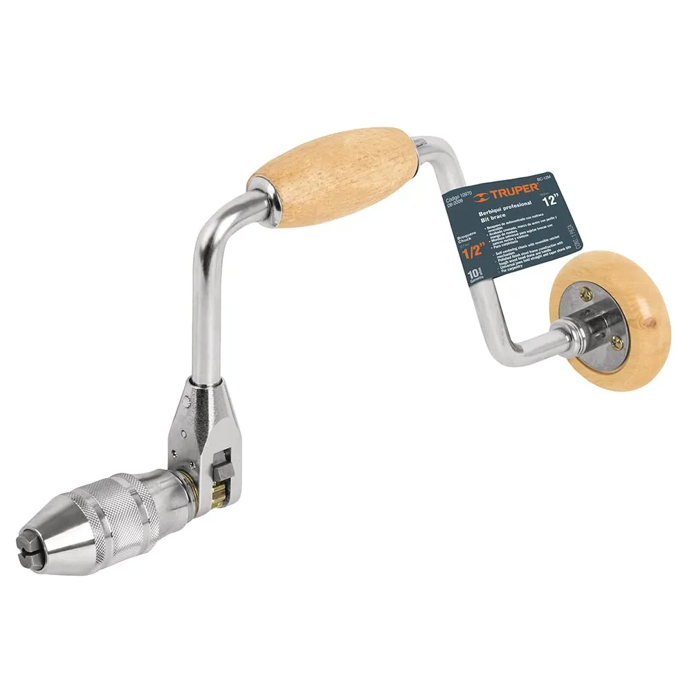 Truper BC-12M 12″ Professional Bit Brace