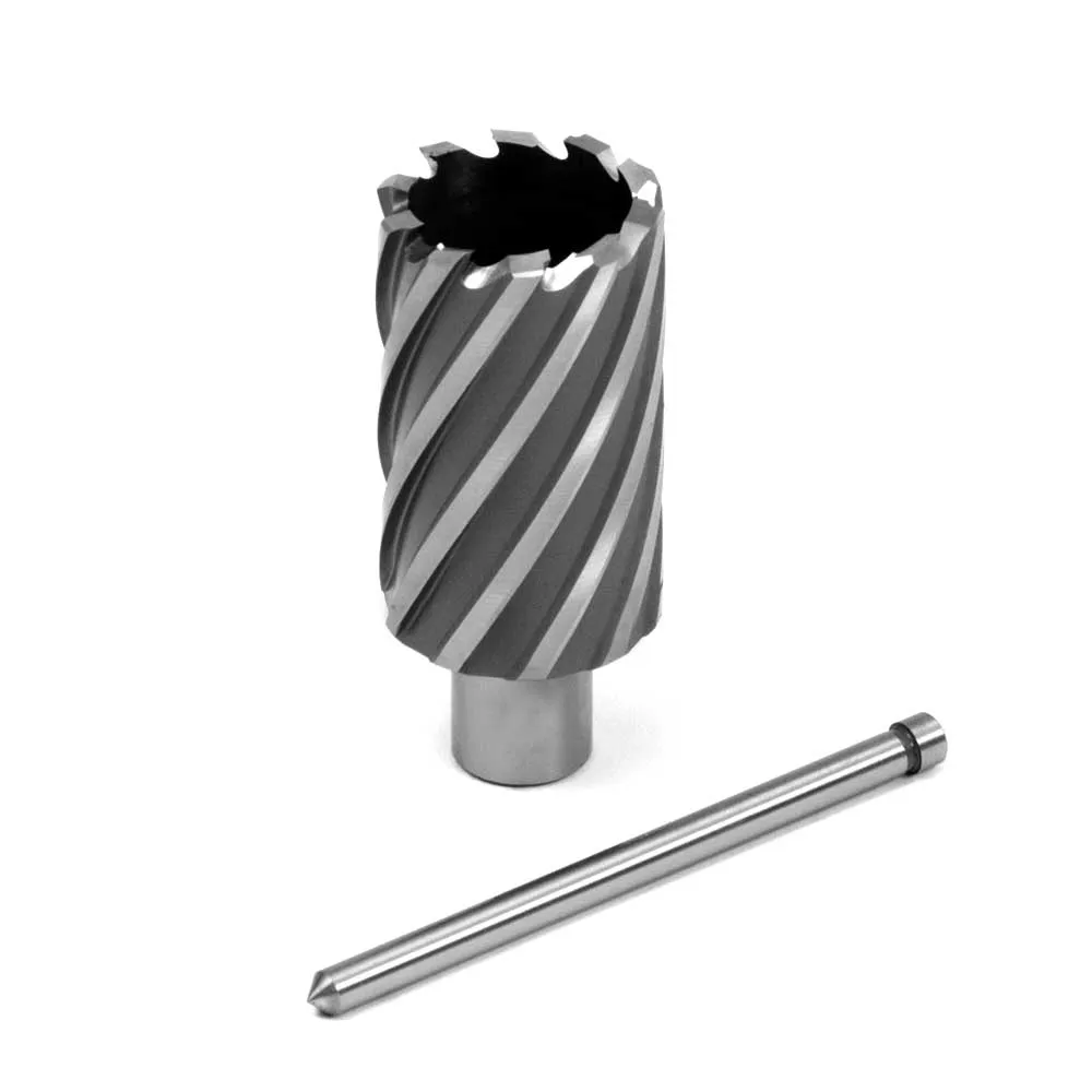 Evolution CC118L – 1-3/16 in. Width x 2 in. Depth Annular HSS Cutter with 3/4 Inch Weldon Shank and Pilot Pin included
