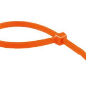 14.3″ Colored Cable Ties 50 lb. – Orange (100/Bag)