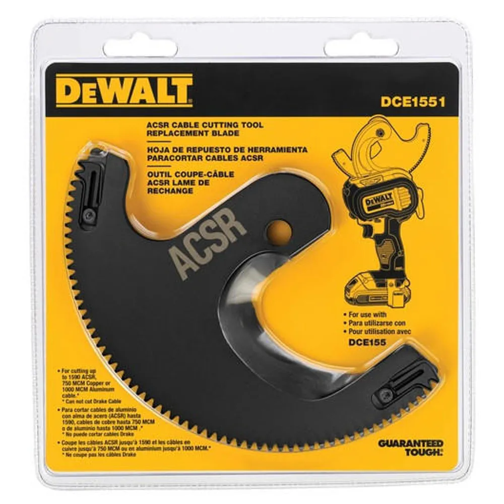 DEWALT DCE1551 ACSR Cable Cutting Tool Replacement Blade