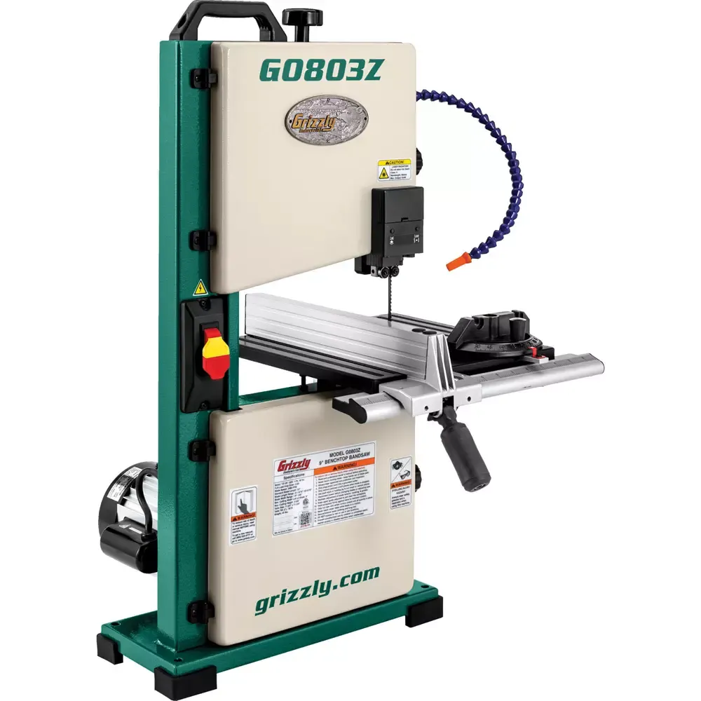 Grizzly G0803Z – 9″ Benchtop Bandsaw w/ Laser Guide & Quick Release