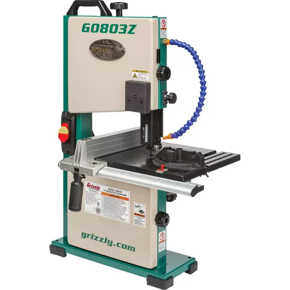 Grizzly G0803Z – 9″ Benchtop Bandsaw w/ Laser Guide & Quick Release
