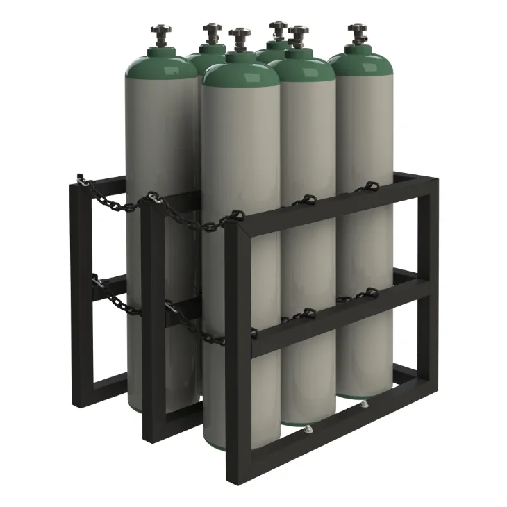 Durham GCRV-303630-08T Gas Cylinder Rack For 6 Vertical Cylinders