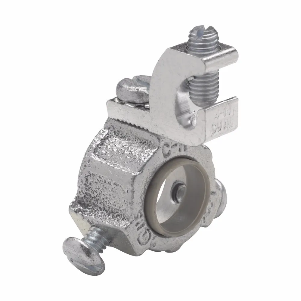 GLS8 Insulated Grounding Bushing, 3 in Trade, 8 AWG Wire Min, 1/0 AWG Wire Max, Malleable Iron