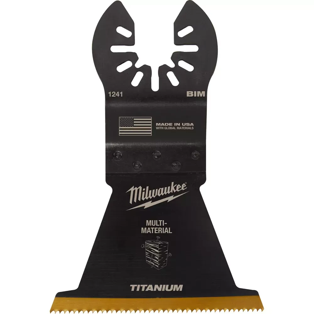 Milwaukee T33110 – 2-1/2″ Titanium Bi-Metal Multi-Material Oscillating Multi-Tool Blade